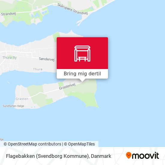 Flagebakken (Svendborg Kommune) kort