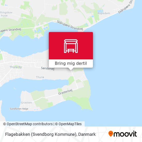 Flagebakken (Svendborg Kommune) kort