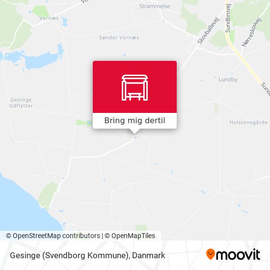 Gesinge (Svendborg Kommune) kort