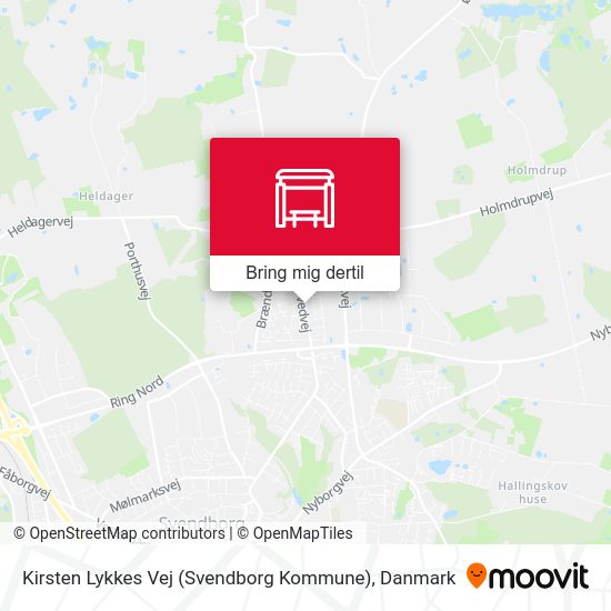 Kirsten Lykkes Vej (Svendborg Kommune) kort