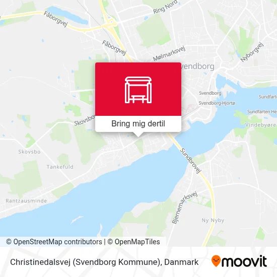Christinedalsvej (Svendborg Kommune) kort