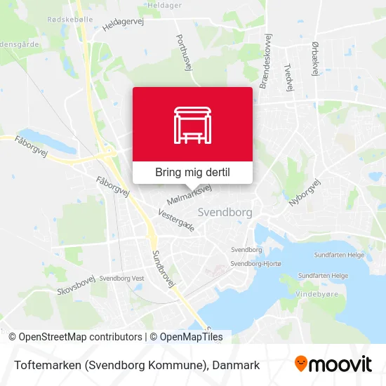 Toftemarken (Svendborg Kommune) kort