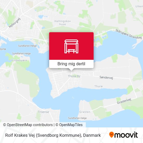 Rolf Krakes Vej (Svendborg Kommune) kort