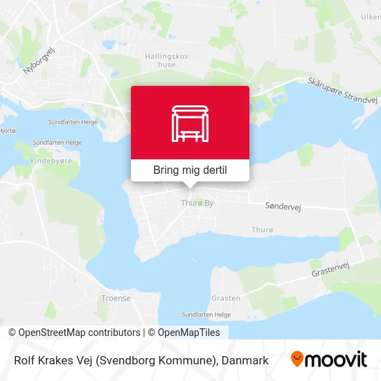 Rolf Krakes Vej (Svendborg Kommune) kort