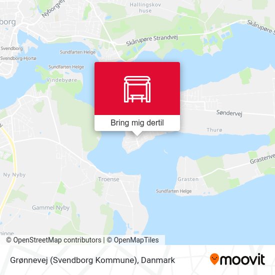 Grønnevej (Svendborg Kommune) kort