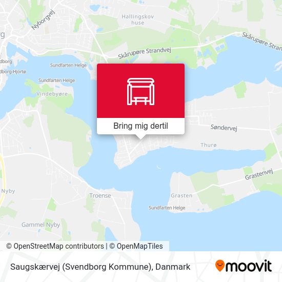 Saugskærvej (Svendborg Kommune) kort