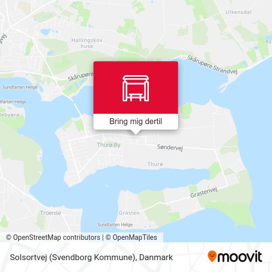 Solsortvej (Svendborg Kommune) kort