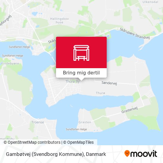 Gambøtvej (Svendborg Kommune) kort