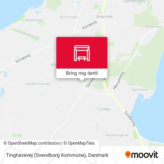 Tinghavevej (Svendborg Kommune) kort