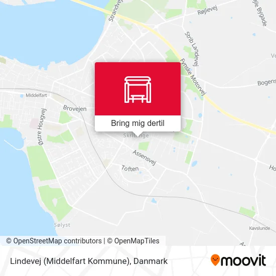 Lindevej (Middelfart Kommune) kort