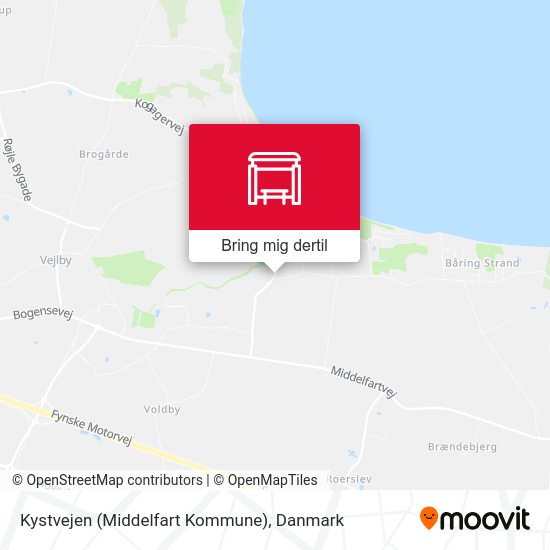 Kystvejen (Middelfart Kommune) kort