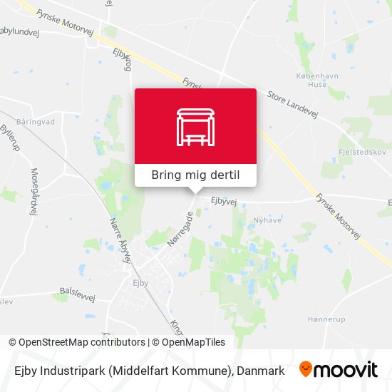 Ejby Industripark (Middelfart Kommune) kort