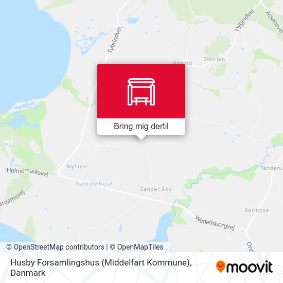 Husby Forsamlingshus (Middelfart Kommune) kort