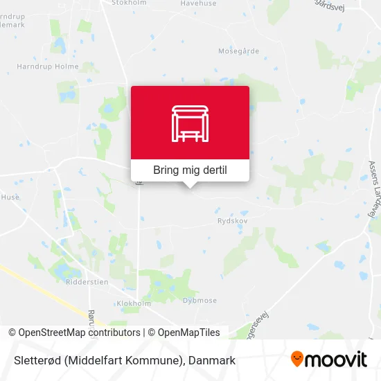 Sletterød (Middelfart Kommune) kort