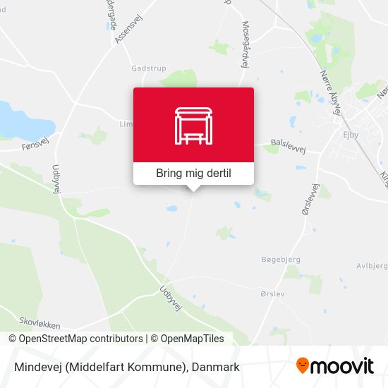 Mindevej (Middelfart Kommune) kort