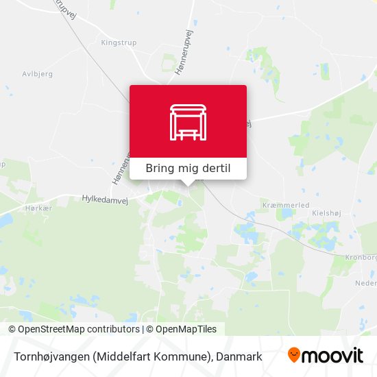 Tornhøjvangen (Middelfart Kommune) kort