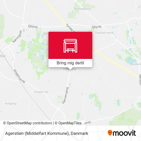 Agerstien (Middelfart Kommune) kort