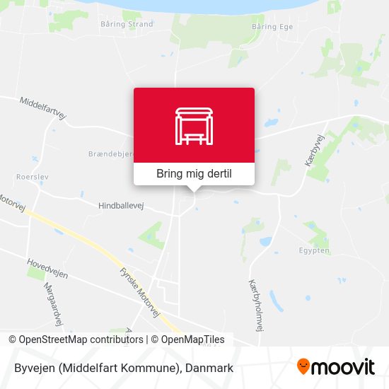 Byvejen (Middelfart Kommune) kort