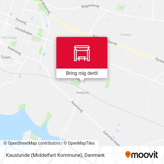 Kauslunde (Middelfart Kommune) kort