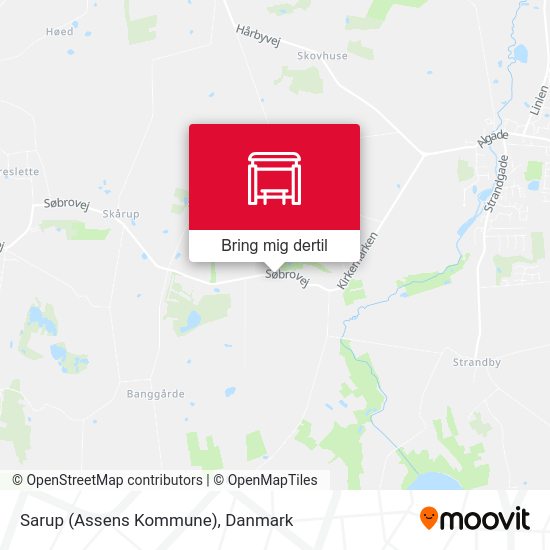 Sarup (Assens Kommune) kort