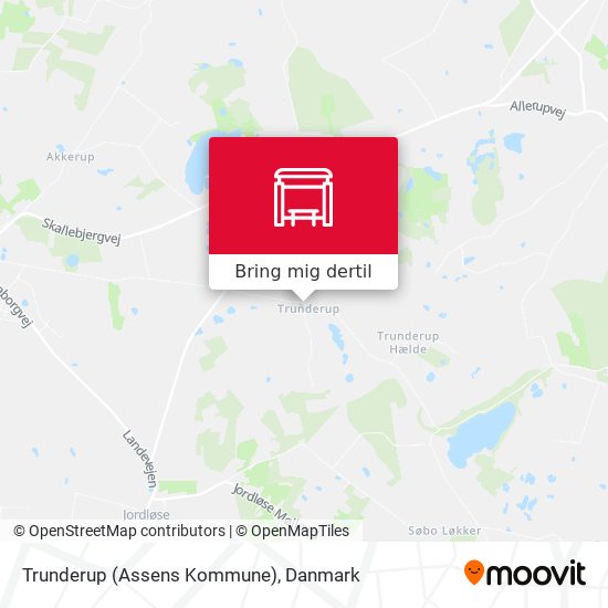 Trunderup (Assens Kommune) kort