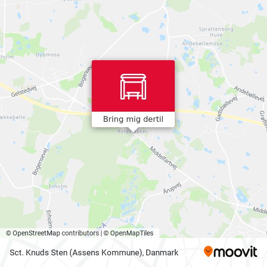 Sct. Knuds Sten (Assens Kommune) kort