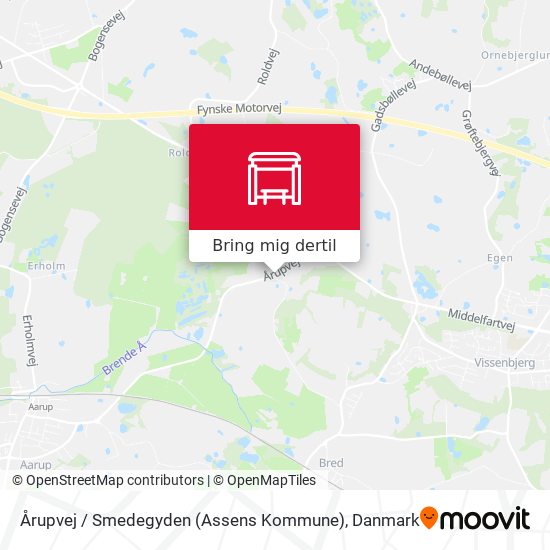 Årupvej / Smedegyden (Assens Kommune) kort