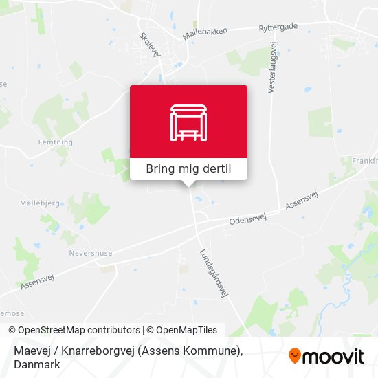 Maevej / Knarreborgvej (Assens Kommune) kort