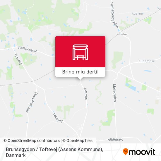 Brunsegyden / Toftevej (Assens Kommune) kort
