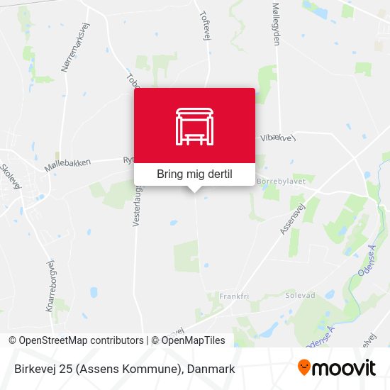 Birkevej 25 (Assens Kommune) kort