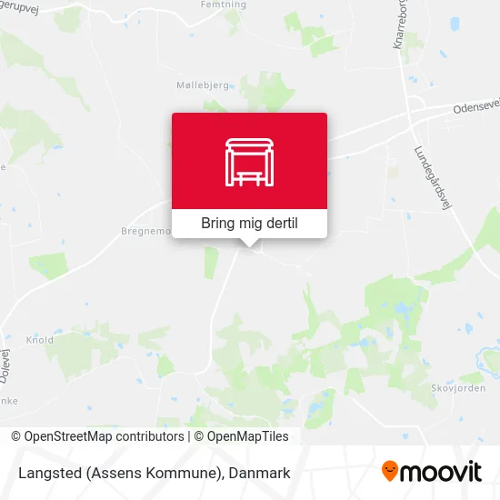 Langsted (Assens Kommune) kort