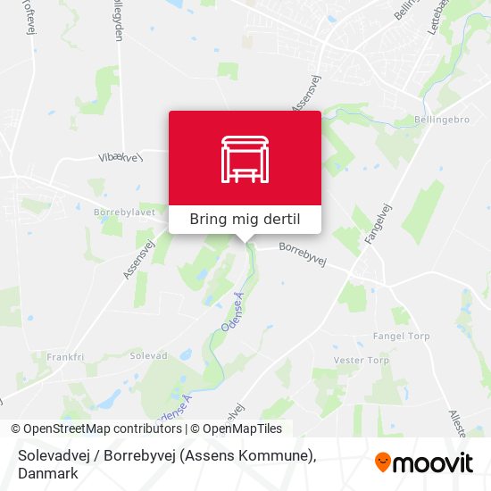 Solevadvej / Borrebyvej (Assens Kommune) kort