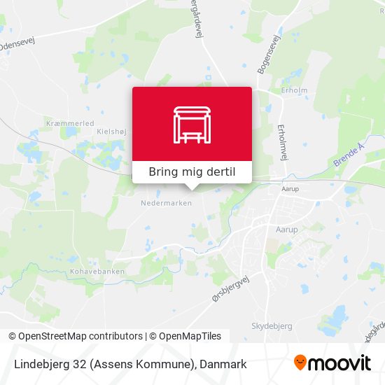 Lindebjerg 32 (Assens Kommune) kort