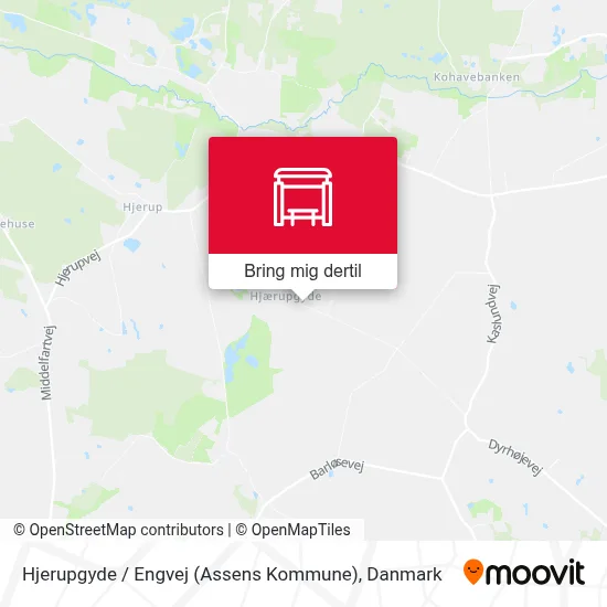 Hjerupgyde / Engvej (Assens Kommune) kort