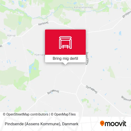 Pindsende (Assens Kommune) kort