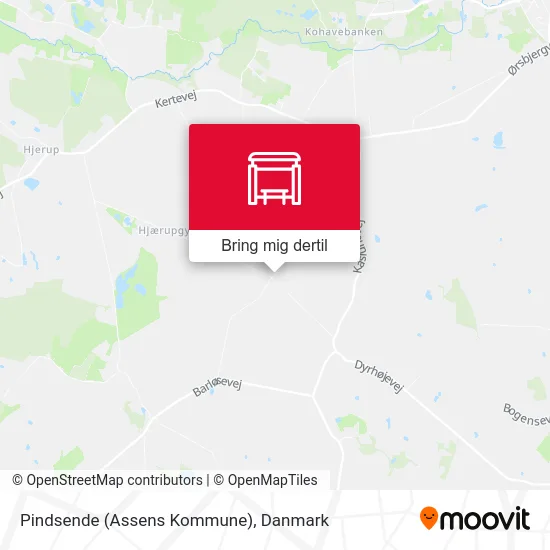 Pindsende (Assens Kommune) kort
