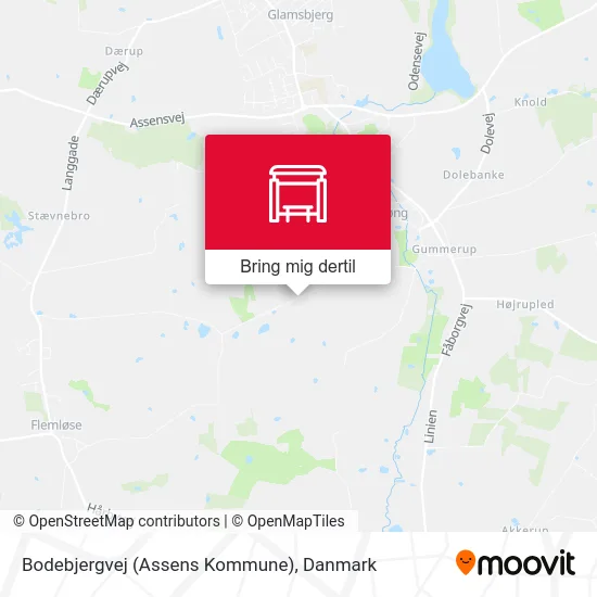 Bodebjergvej (Assens Kommune) kort