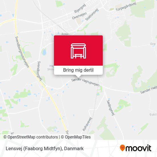 Lensvej (Faaborg Midtfyn) kort