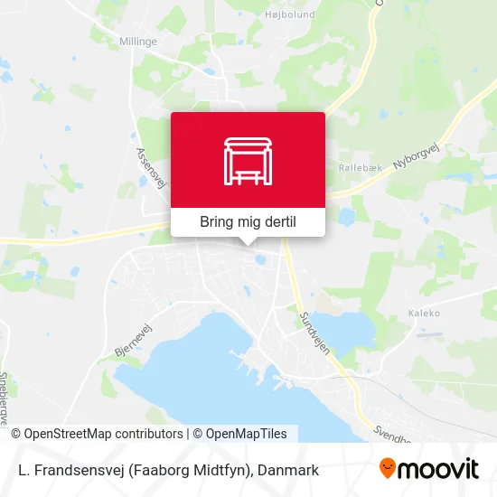 L. Frandsensvej (Faaborg Midtfyn) kort