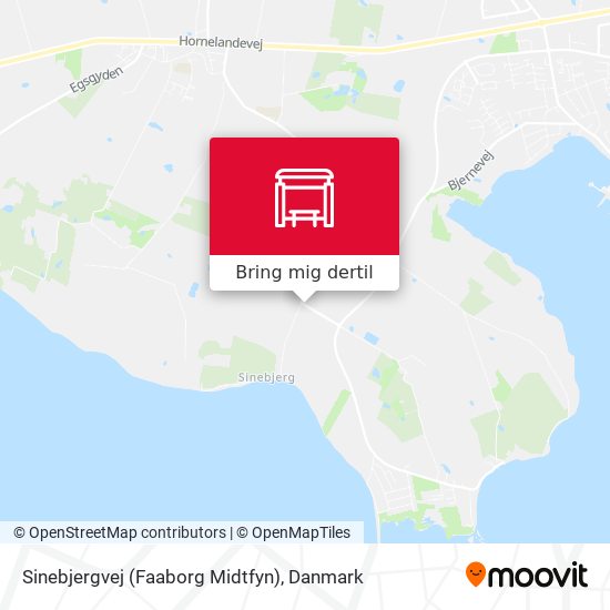 Sinebjergvej (Faaborg Midtfyn) kort