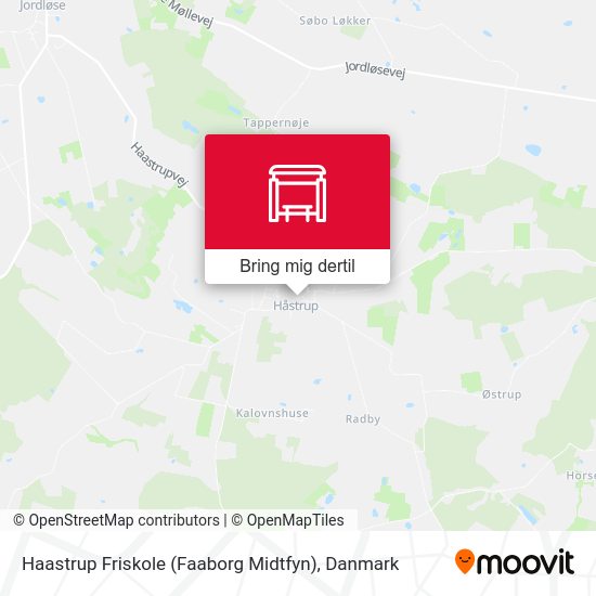 Haastrup Friskole (Faaborg Midtfyn) kort