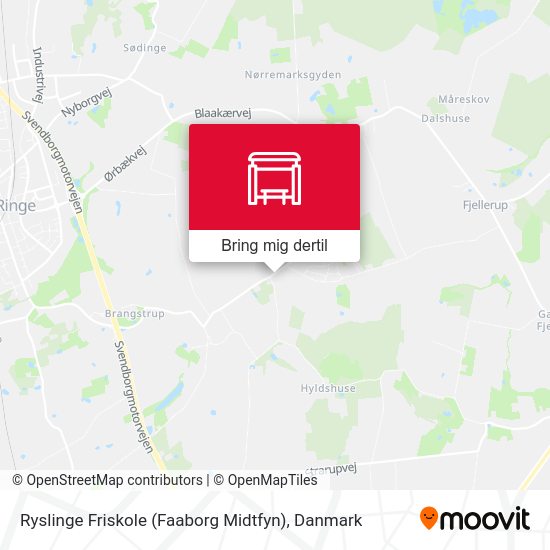 Ryslinge Friskole (Faaborg Midtfyn) kort