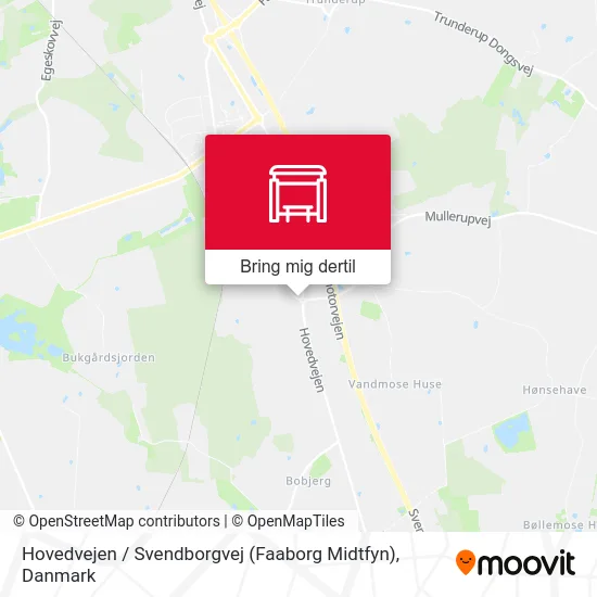 Hovedvejen / Svendborgvej (Faaborg Midtfyn) kort