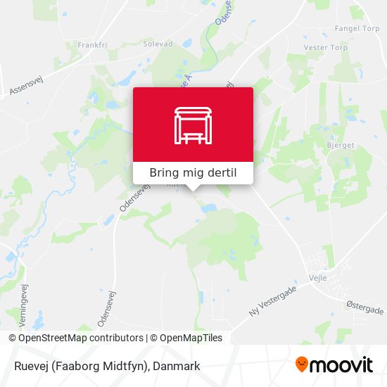 Ruevej (Faaborg Midtfyn) kort