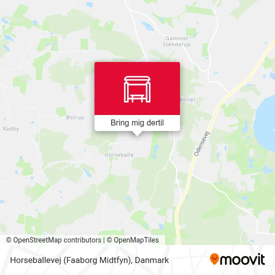 Horseballevej (Faaborg Midtfyn) kort