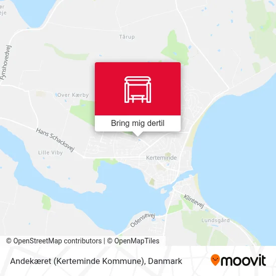 Andekæret (Kerteminde Kommune) kort