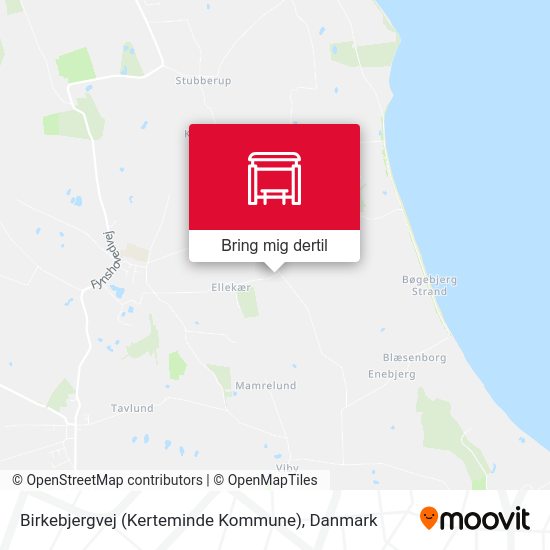 Birkebjergvej (Kerteminde Kommune) kort