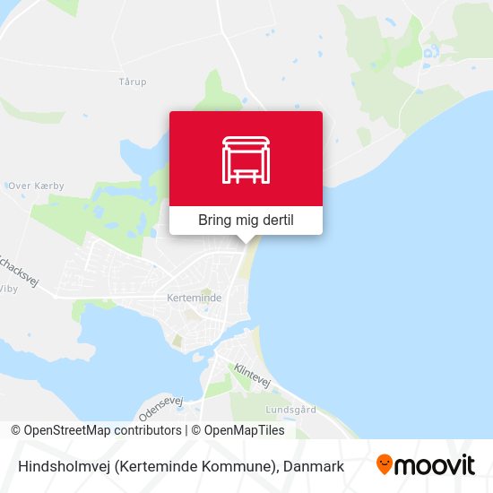 Hindsholmvej (Kerteminde Kommune) kort