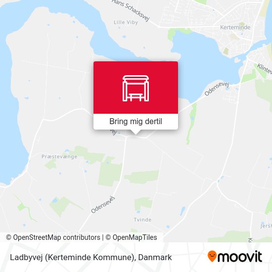 Ladbyvej (Kerteminde Kommune) kort