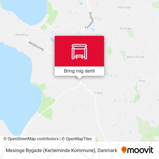 Mesinge Bygade (Kerteminde Kommune) kort